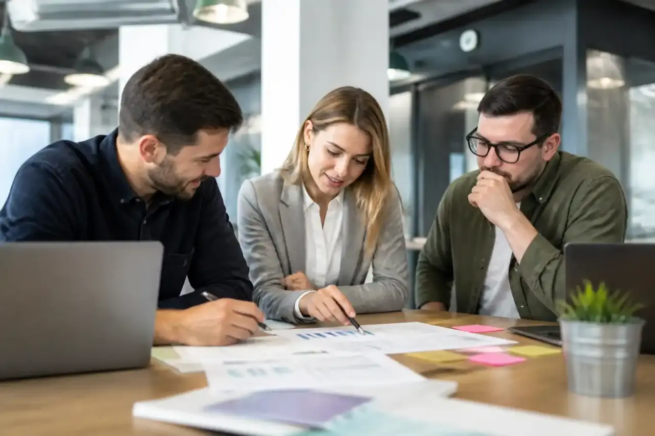 Tableau de bord growth marketing montrant SEA, SEO et CRO dans une interface bento sombre